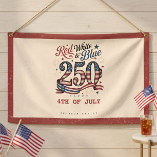 Patriotischer 4. Juli Rot Weiß Blau 250 Banner