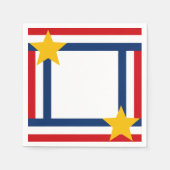 Patriotischer 4. Juli Serviette (Vorderseite)