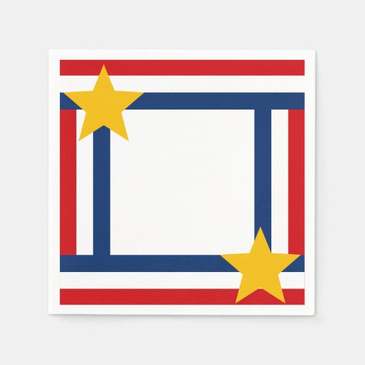 Patriotischer 4. Juli Serviette (Vorderseite)