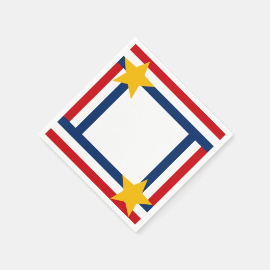 Patriotischer 4. Juli Serviette (Ecke)