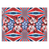 Patriotischer 4. Juli Tischdecke (Vorderseite (Horizontal))