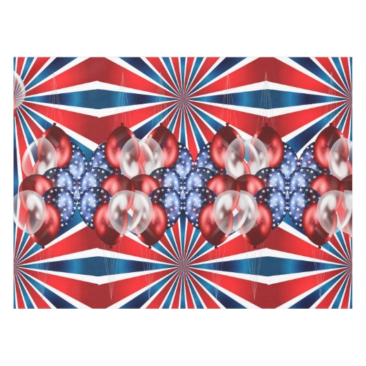 Patriotischer 4. Juli Tischdecke (Vorderseite (Horizontal))