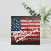 Patriotischer 4. Juli Unabhängigkeitstag Kunst (Stehend Vorderseite)