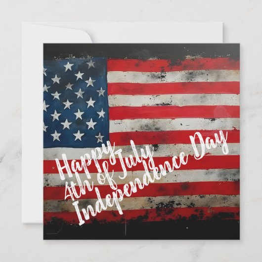 Patriotischer 4. Juli Unabhängigkeitstag Kunst (Vorderseite)
