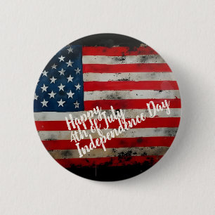 Patriotischer 4. Juli Unabhängigkeitstag Kunst Button