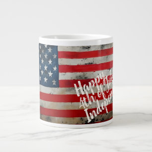 Patriotischer 4. Juli Unabhängigkeitstag Kunst Jumbo-Tasse