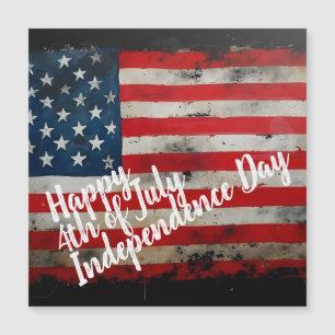 Patriotischer 4. Juli Unabhängigkeitstag Kunst Magnetkarte