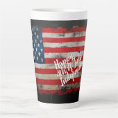 Patriotischer 4. Juli Unabhängigkeitstag Kunst Milchtasse (Vorderseite)
