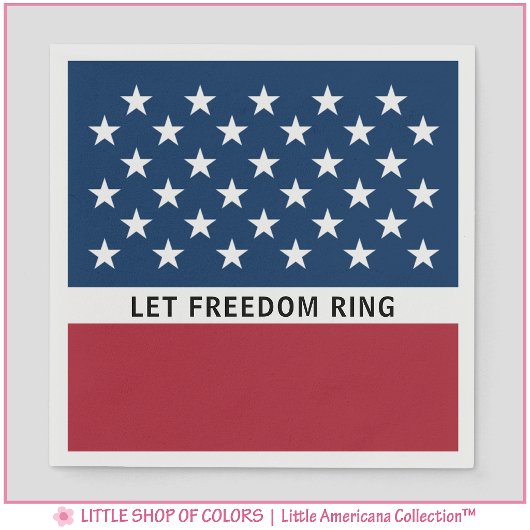 Patriotischer 4. Juli US Flagge Serviette