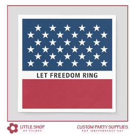 Patriotischer 4. Juli US Flagge Serviette