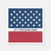 Patriotischer 4. Juli US Flagge Serviette (Vorderseite)