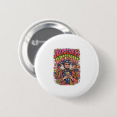 Patriotischer Abraham Trink Retro Button (Vorne & Hinten)