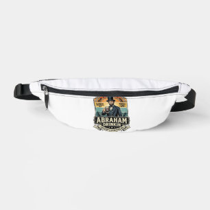 Patriotischer Abraham Trinkender Retro Abgenutzt Bauchtasche