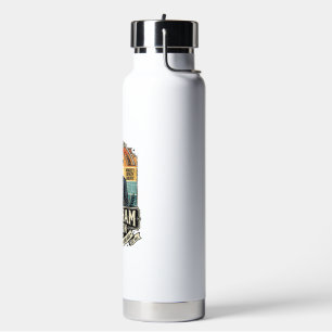 Patriotischer Abraham Trinkender Retro Abgenutzt Trinkflasche