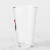 Patriotischer Abraham Trinkender Retro Glas (Links)