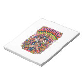 Patriotischer Abraham Trinkender Retro Notizblock (Rotiert)