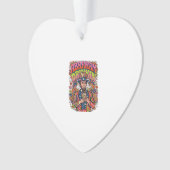 Patriotischer Abraham Trinkender Retro Ornament (Vorderseite)