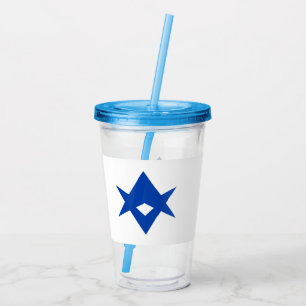 Patriotischer Acryltumbler mit der Flagge von Toyo Acryltrinkbecher