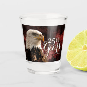 Patriotischer Adler 250 Jahre Schnapsglas