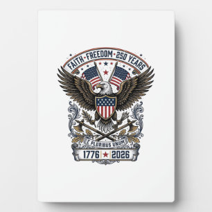 Patriotischer Adler 250 Jahre Vintage Freiheit Fotoplatte
