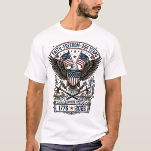 Patriotischer Adler 250 Jahre Vintage Freiheit T-Shirt