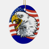 Patriotischer Adler 2 Keramikornament (Rechts)