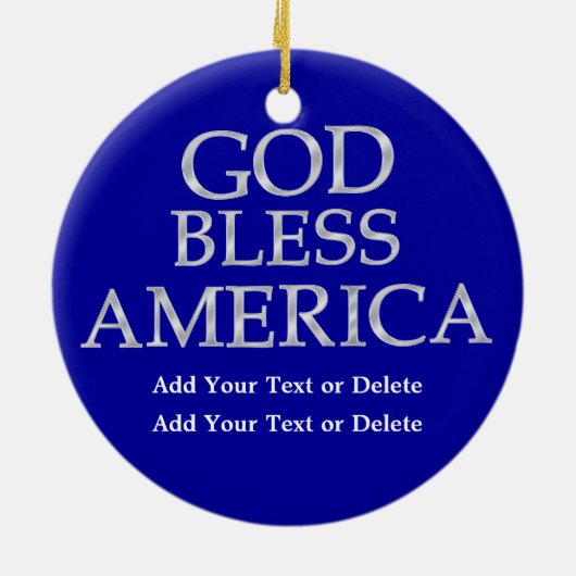 Patriotischer Adler 2 Keramikornament (Hinten)