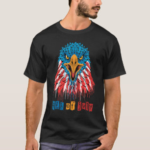 Patriotischer Adler 4. Juli 1776 Wir Menschen sind T-Shirt