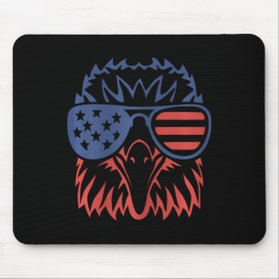 Patriotischer Adler 4. Juli US-amerikanische Flagg Mousepad