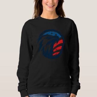 Patriotischer Adler 4. Juli US-amerikanische Flagg Sweatshirt