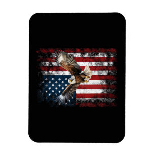 Patriotischer Adler 4. Juli USA Amerikanische Flag Magnet