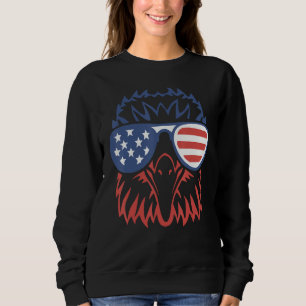 PATRIOTISCHER ADLER 4. Juli USA Amerikanische Flag Sweatshirt