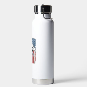 Patriotischer Adler Amerikanische Flagge Vintage G Trinkflasche