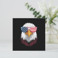Patriotischer Adler der amerikanischen Flagge am 4