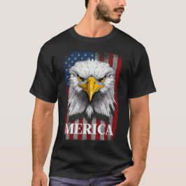 Patriotischer Adler der amerikanischen Flagge am 4 T-Shirt