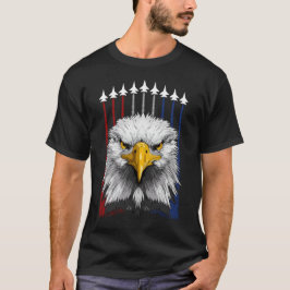 Patriotischer Adler der amerikanischen Flagge am 4 T-Shirt
