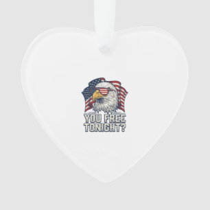 Patriotischer Adler Du Bist Heute Abend Frei Vinta Ornament