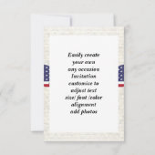 Patriotischer Adler Einladung (Rückseite)