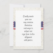 Patriotischer Adler Einladung (Rückseite)