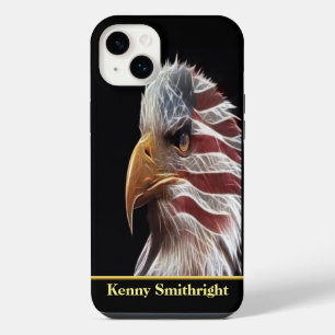Patriotischer Adler iPhone 14 Plus Hülle