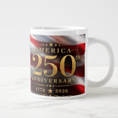 Patriotischer Adler Jumbo-Tasse (Rechts)