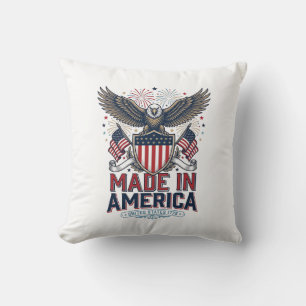 Patriotischer Adler Made in America 4. Juli-Shirt_ Kissen