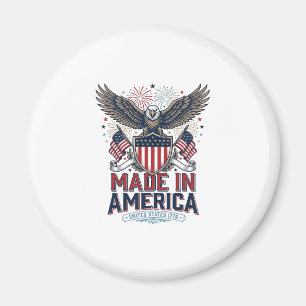 Patriotischer Adler Made in America 4. Juli-Shirt_ Magnet
