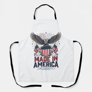 Patriotischer Adler Made in America 4. Juli-Shirt_ Schürze