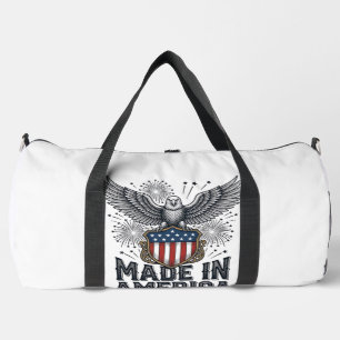 Patriotischer Adler Made in America Vintage Duffle Bag