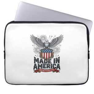 Patriotischer Adler Made in America Vintage Laptopschutzhülle
