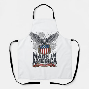 Patriotischer Adler Made in America Vintage Schürze