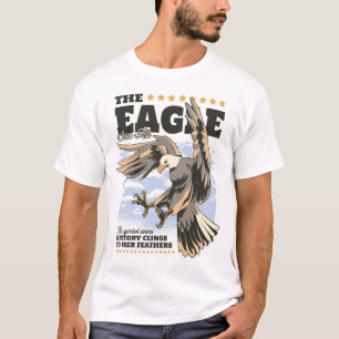 Patriotischer Adler mit „The American Eagle“ T-Shirt