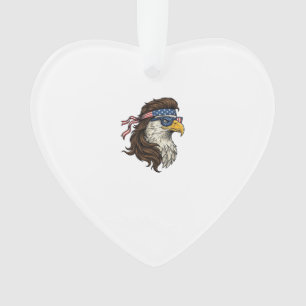 Patriotischer Adler-Mullet im Vintage-Stil Vektor  Ornament