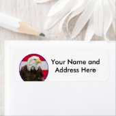 Patriotischer Adler (rund) (Insitu)